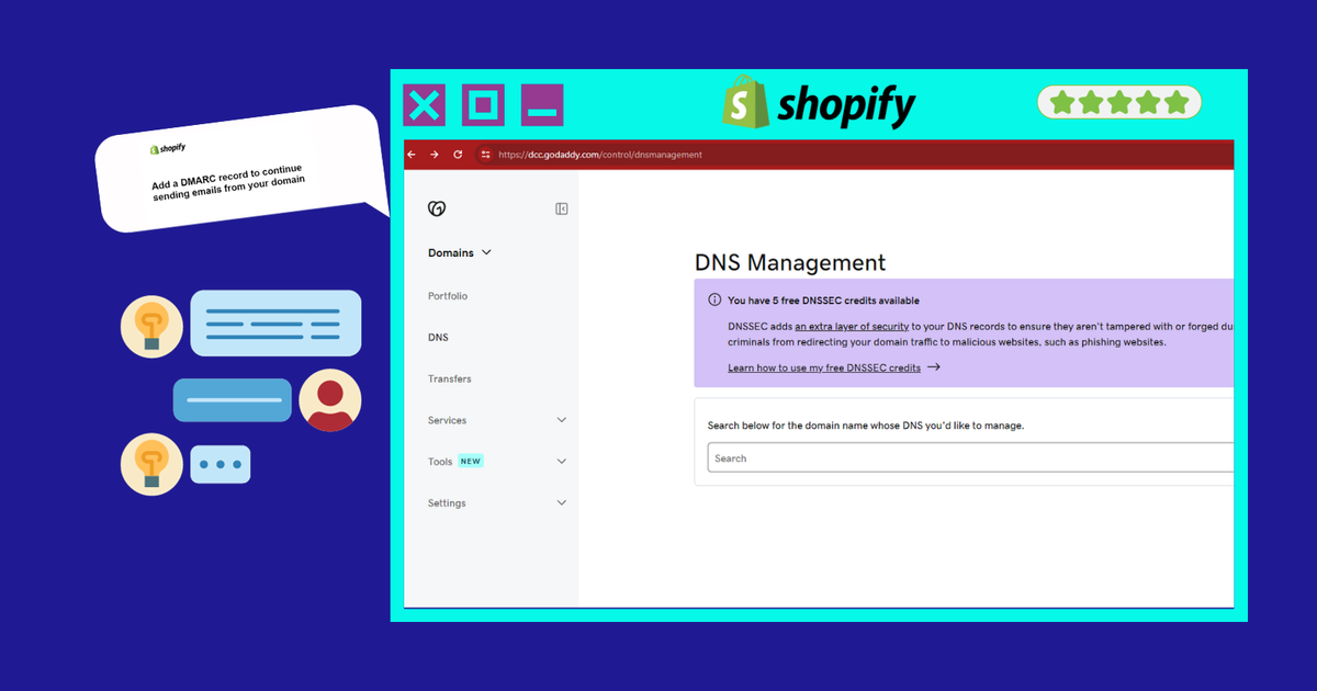 SOP: Shopify, Add DMARC record